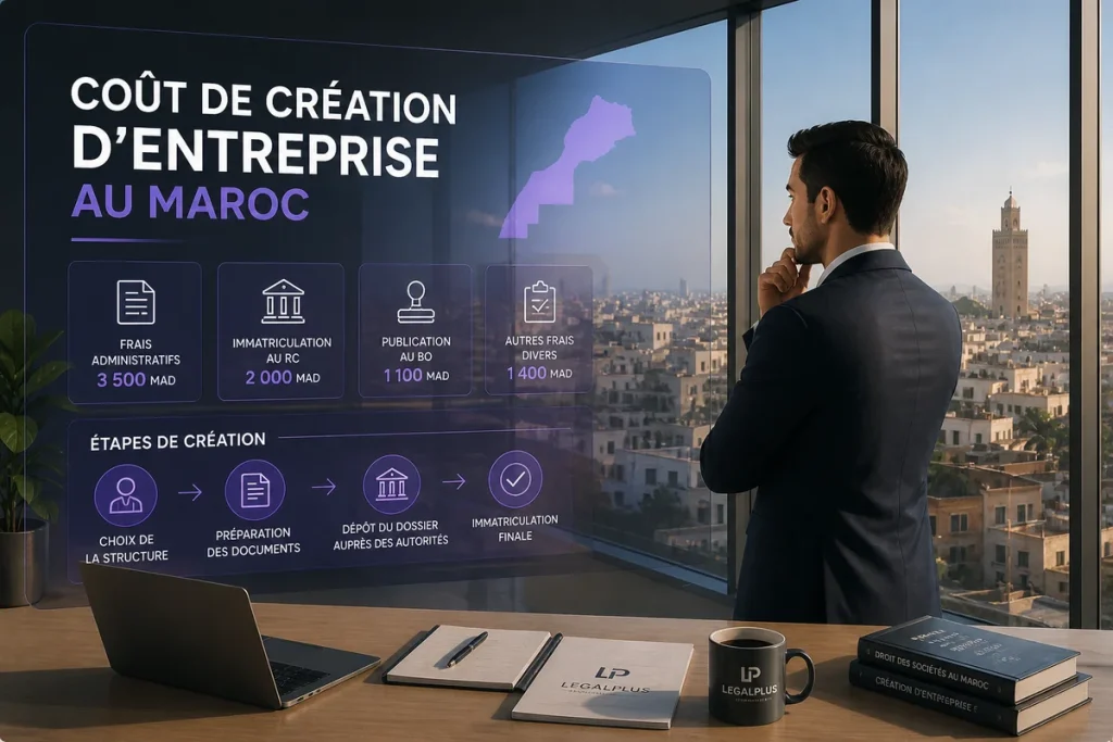 coût création entreprise Maroc